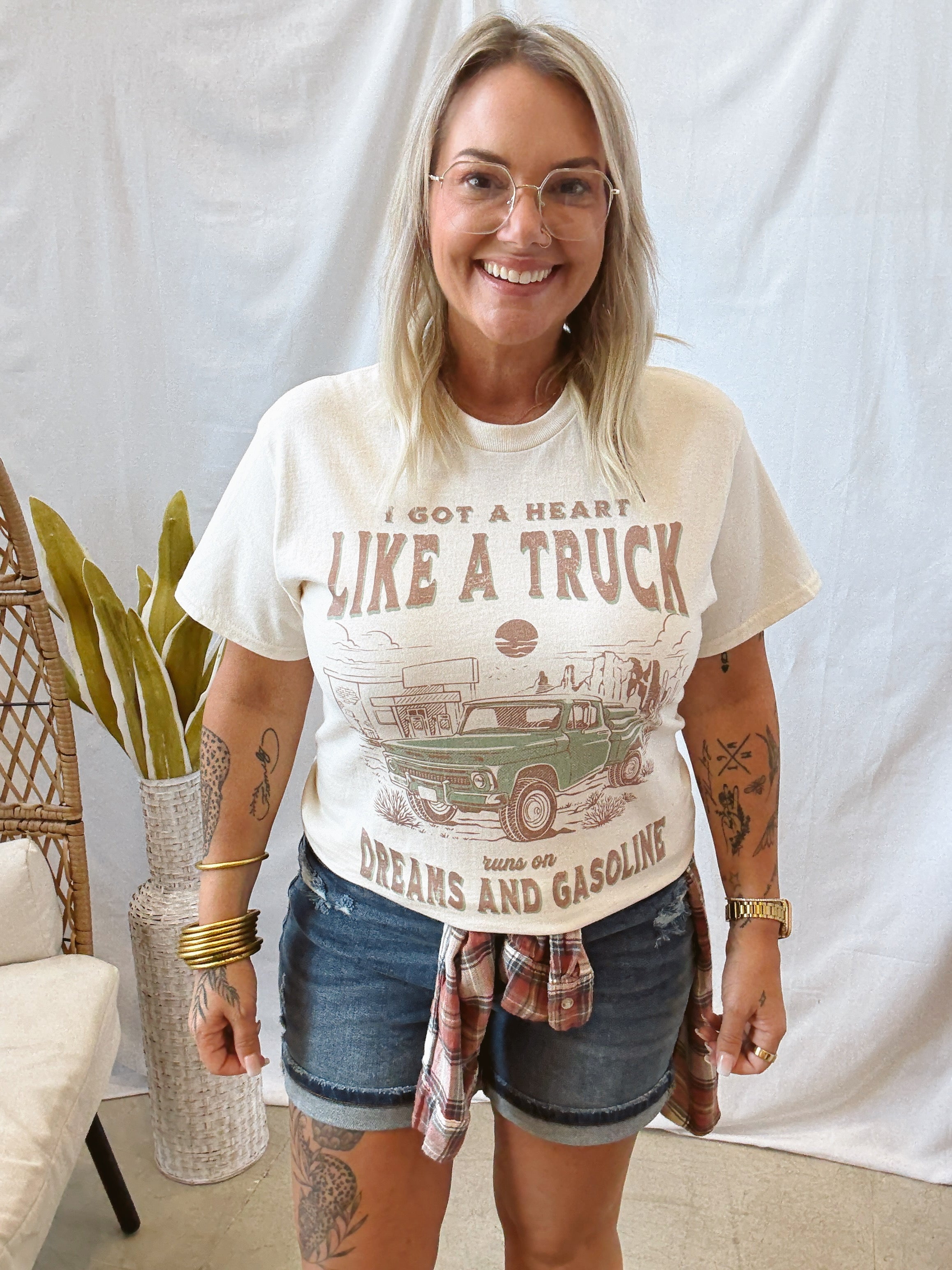 Like a Truck Tee-Graphic Tees-weekender-The Silo Boutique, Women's Fashion Boutique Located in Warren and Grand Forks North Dakota