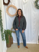 Isabel So Soft Cardigan-Charcoal-Cardigans-hyfve-The Silo Boutique, Women's Fashion Boutique Located in Warren and Grand Forks North Dakota