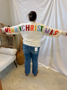 Merry Christmas Cream Sweater-Final Sale-Sweaters-mello-The Silo Boutique, Women's Fashion Boutique Located in Warren and Grand Forks North Dakota