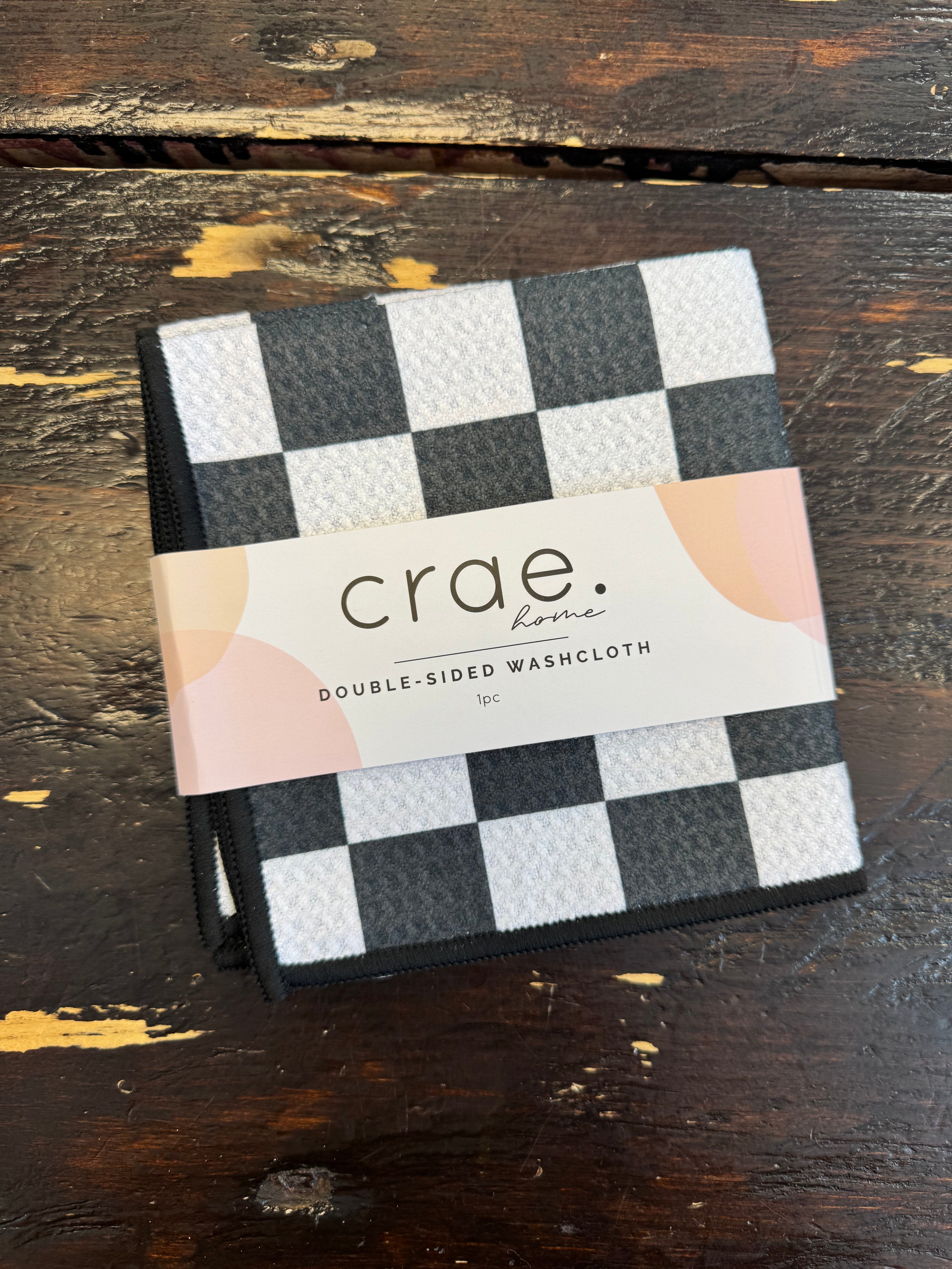 Crae Checkmate Washcloth-Tea Towels-crae-The Silo Boutique, Women's Fashion Boutique Located in Warren and Grand Forks North Dakota