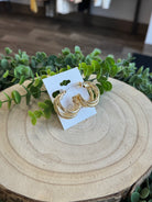 Layered Tube Earrings-Gold-Earrings-Fame-The Silo Boutique, Women's Fashion Boutique Located in Warren and Grand Forks North Dakota