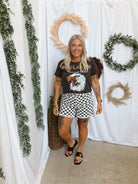 Creek Checkered Denim Shorts-Shorts-sterling kreek-The Silo Boutique, Women's Fashion Boutique Located in Warren and Grand Forks North Dakota