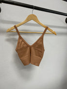 NikiBiki Ribbed V-Neck Bra Top-Bralettes-nikibiki-The Silo Boutique, Women's Fashion Boutique Located in Warren and Grand Forks North Dakota