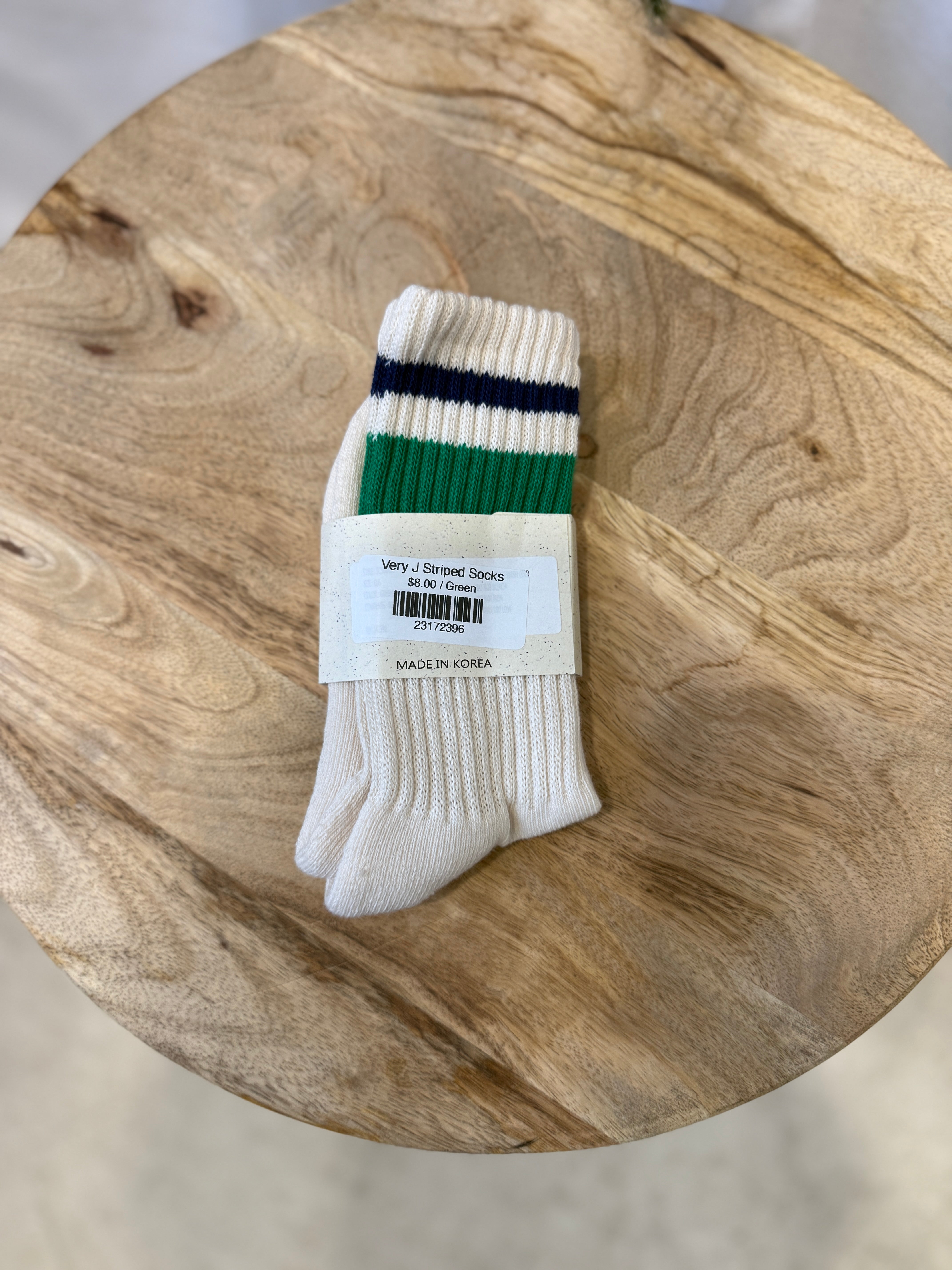 Very J Striped Socks-Socks-very j-The Silo Boutique, Women's Fashion Boutique Located in Warren and Grand Forks North Dakota