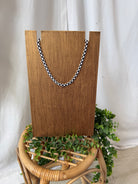 Checker and Gold Flip Necklace-The Silo Boutique-The Silo Boutique, Women's Fashion Boutique Located in Warren and Grand Forks North Dakota