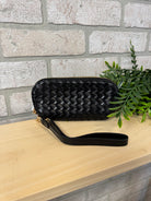 PS Dylan Sunglass Case Wristlet-Black-Crossbody Purses-Jen and Co-The Silo Boutique, Women's Fashion Boutique Located in Warren and Grand Forks North Dakota