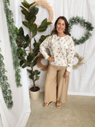 Wide Leg Elastic Waist Crop Pant-Tan-Pants-cozy co-The Silo Boutique, Women's Fashion Boutique Located in Warren and Grand Forks North Dakota