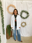 Mono B Malibu Shacket-White-Coats & Jackets-mono b-The Silo Boutique, Women's Fashion Boutique Located in Warren and Grand Forks North Dakota