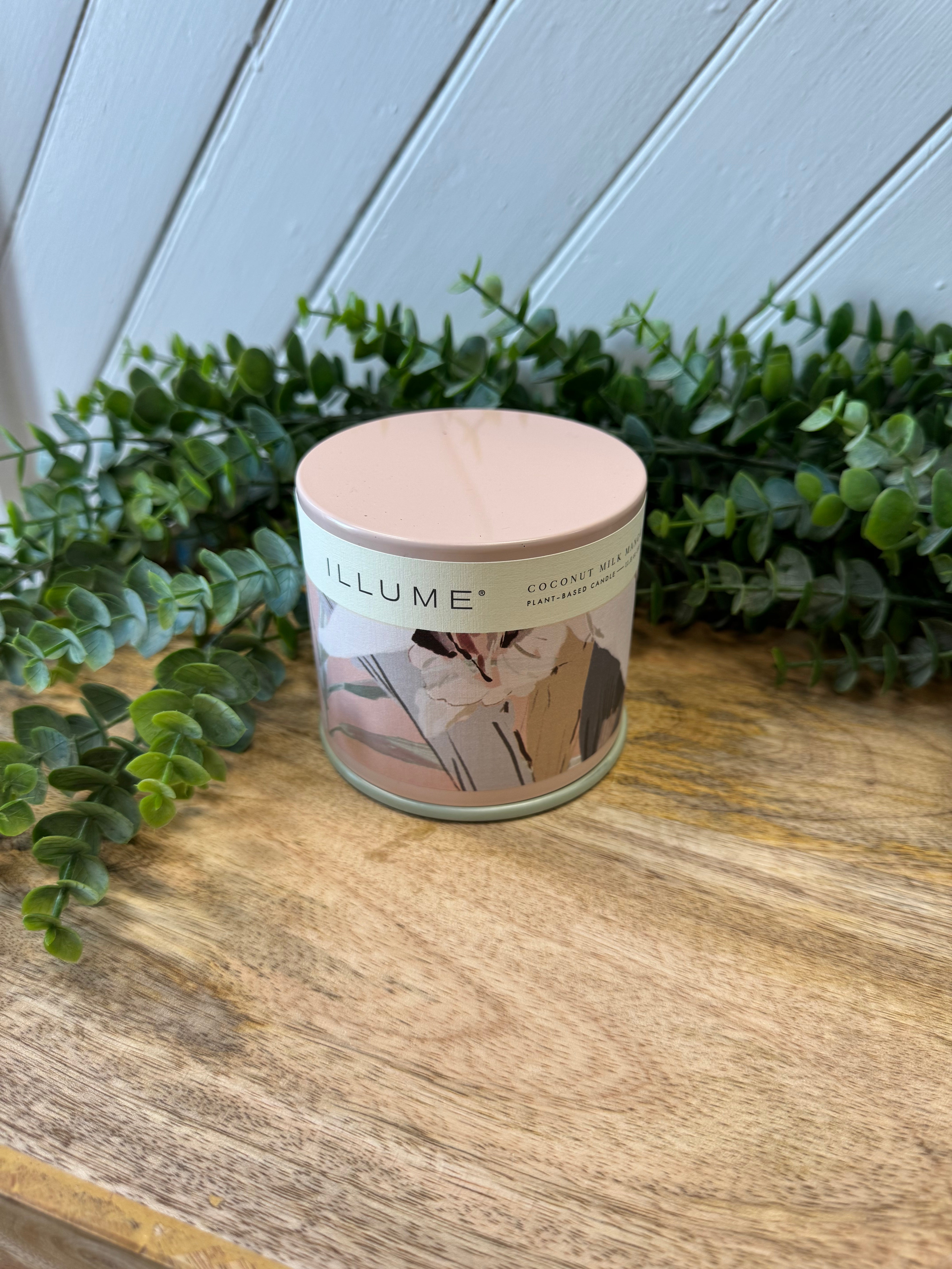 Illume Coconut Milk Mango Vanity Tin Candle-Candles-Illume-The Silo Boutique, Women's Fashion Boutique Located in Warren and Grand Forks North Dakota