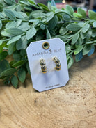 Jacqueline Polished Bubble Hoop-Amanda Blu-The Silo Boutique, Women's Fashion Boutique Located in Warren and Grand Forks North Dakota