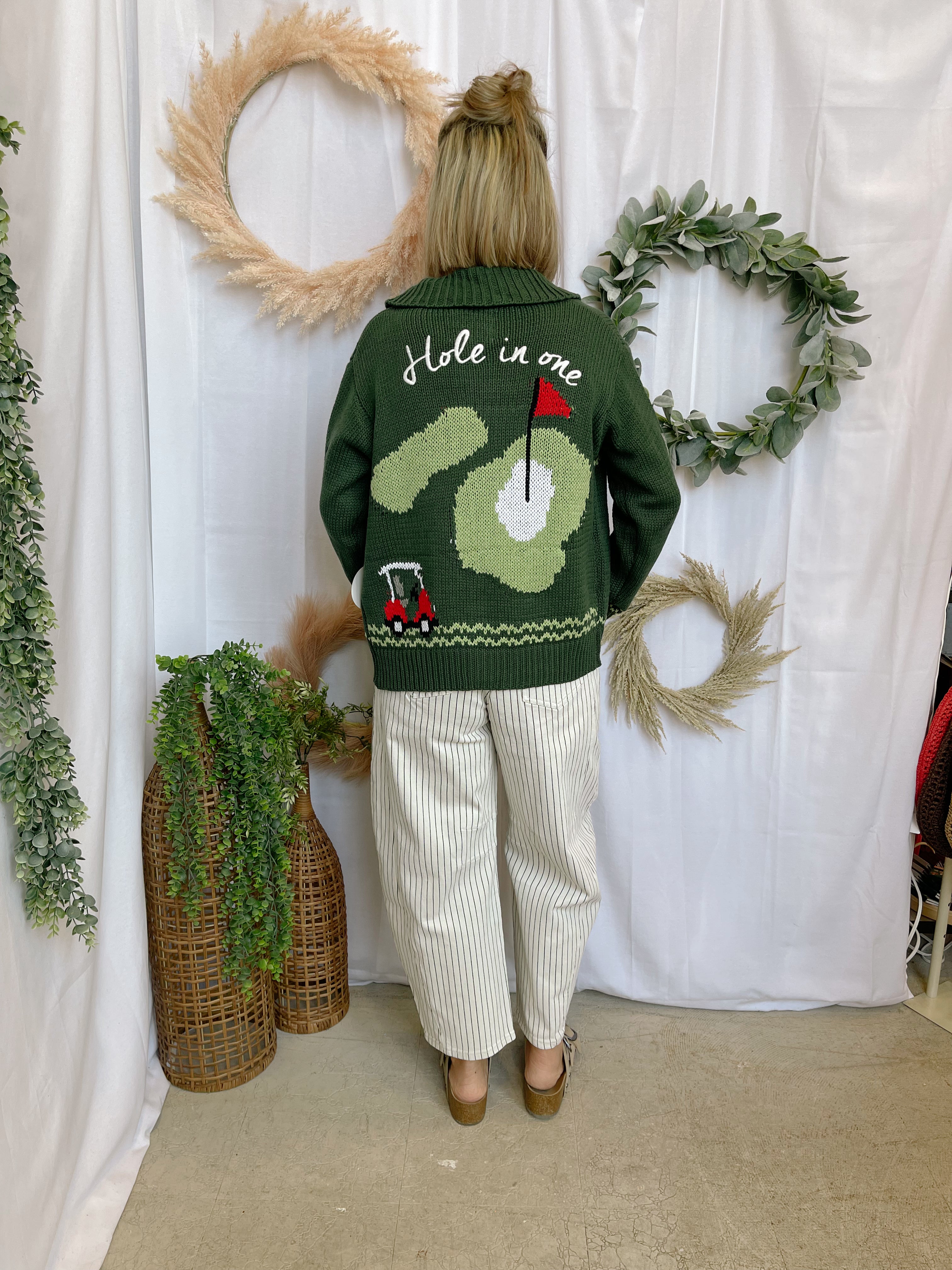Bailey Rose Golfing Cardigan Sweater-Cardigans-bailey rose-The Silo Boutique, Women's Fashion Boutique Located in Warren and Grand Forks North Dakota