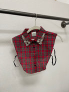 Corporate Collar-Red Christmas-Short Sleeve Tops-Summer Tees-The Silo Boutique, Women's Fashion Boutique Located in Warren and Grand Forks North Dakota