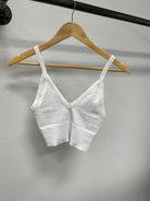 NikiBiki Ribbed V-Neck Bra Top-Bralettes-nikibiki-The Silo Boutique, Women's Fashion Boutique Located in Warren and Grand Forks North Dakota