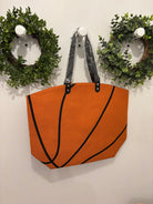 Basketball Tote Bag-Purses-Dallas Market-The Silo Boutique, Women's Fashion Boutique Located in Warren and Grand Forks North Dakota