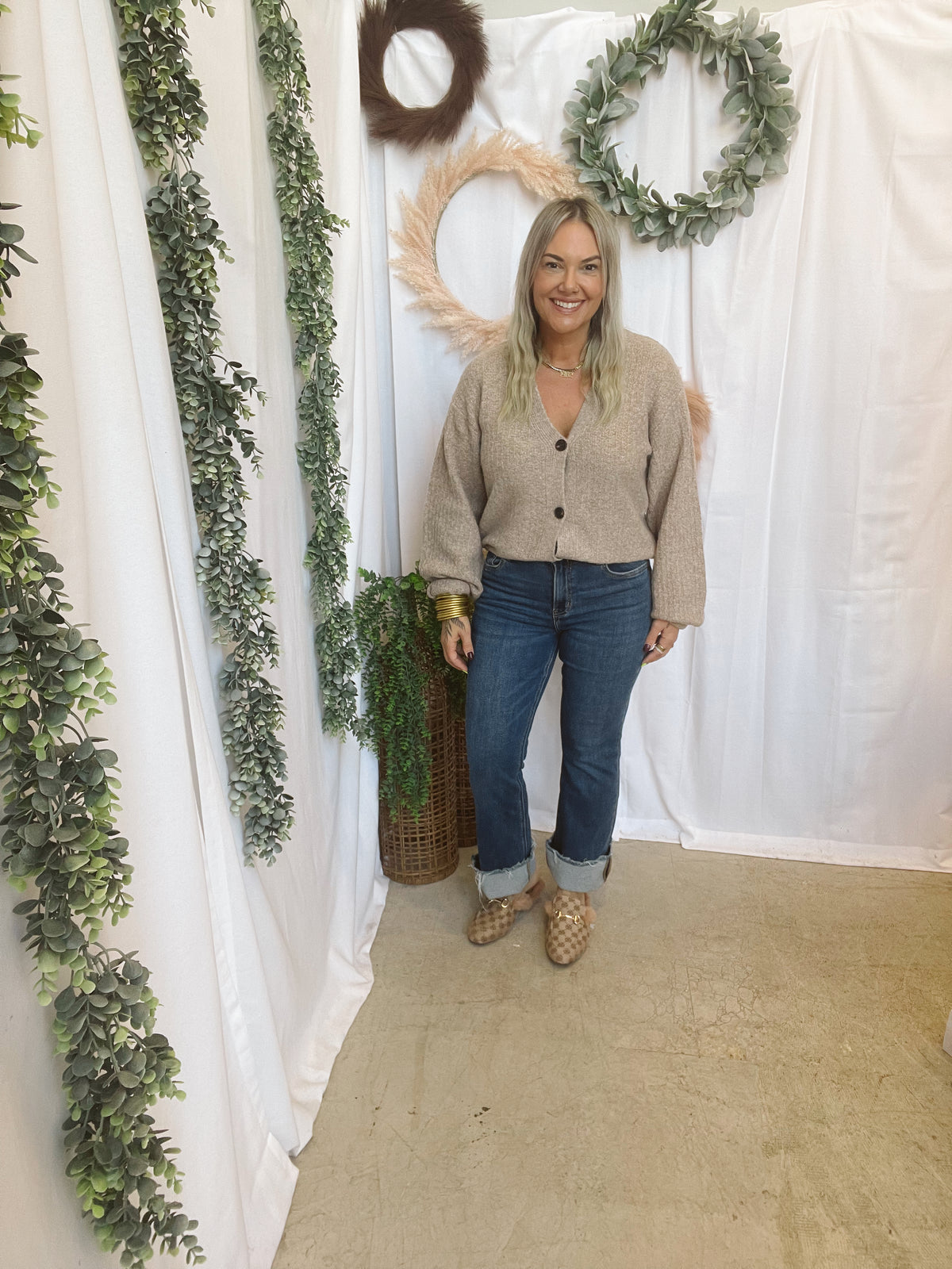 Isabel So Soft Cardigan-Taupe-Cardigans-hyfve-The Silo Boutique, Women's Fashion Boutique Located in Warren and Grand Forks North Dakota