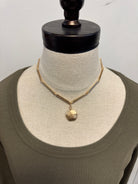 Joy Hammered Gold Necklace-Necklaces-joy susan-The Silo Boutique, Women's Fashion Boutique Located in Warren and Grand Forks North Dakota