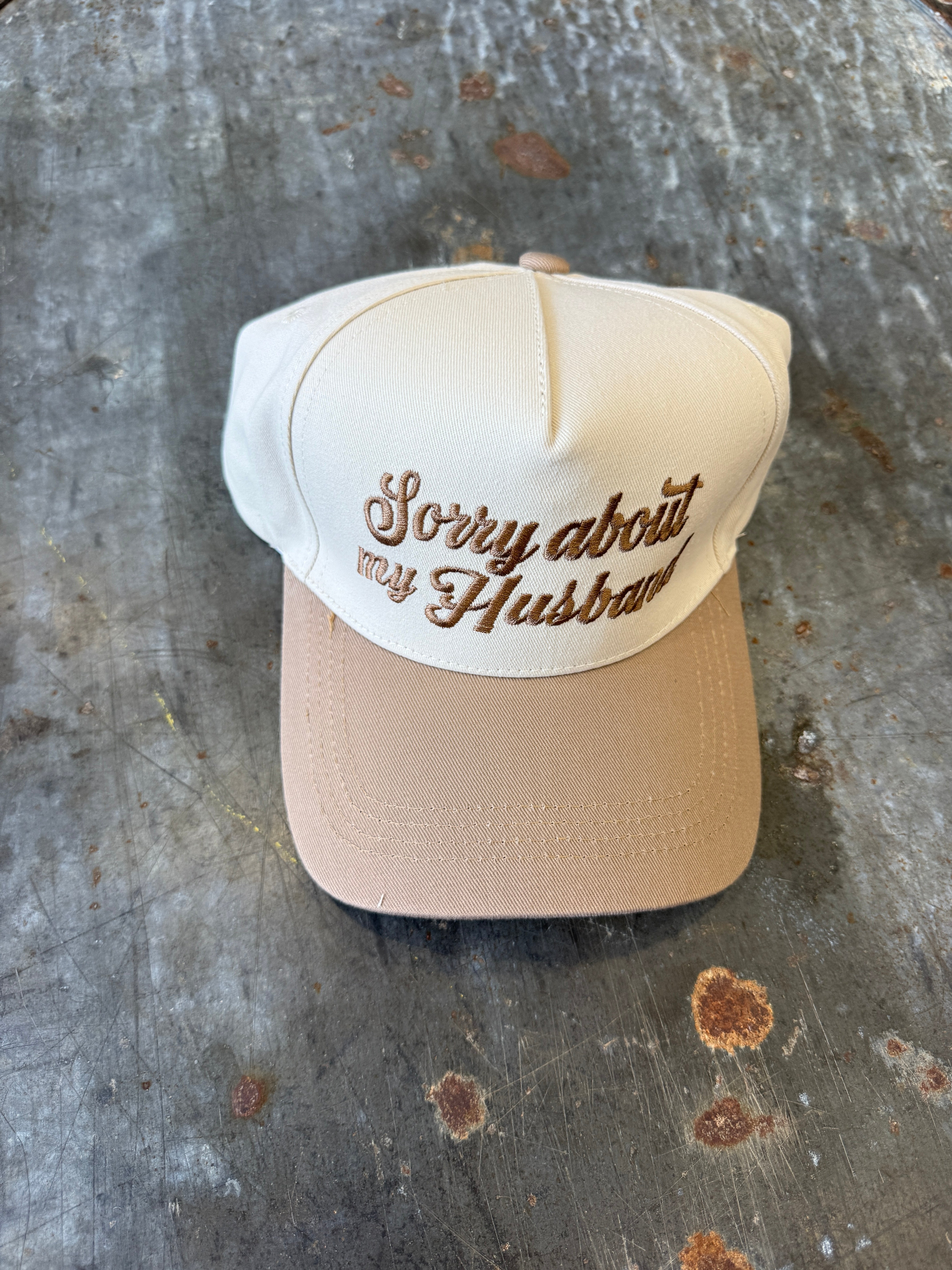 Sorry About My Husband Hat-Hats-Zenana-The Silo Boutique, Women's Fashion Boutique Located in Warren and Grand Forks North Dakota