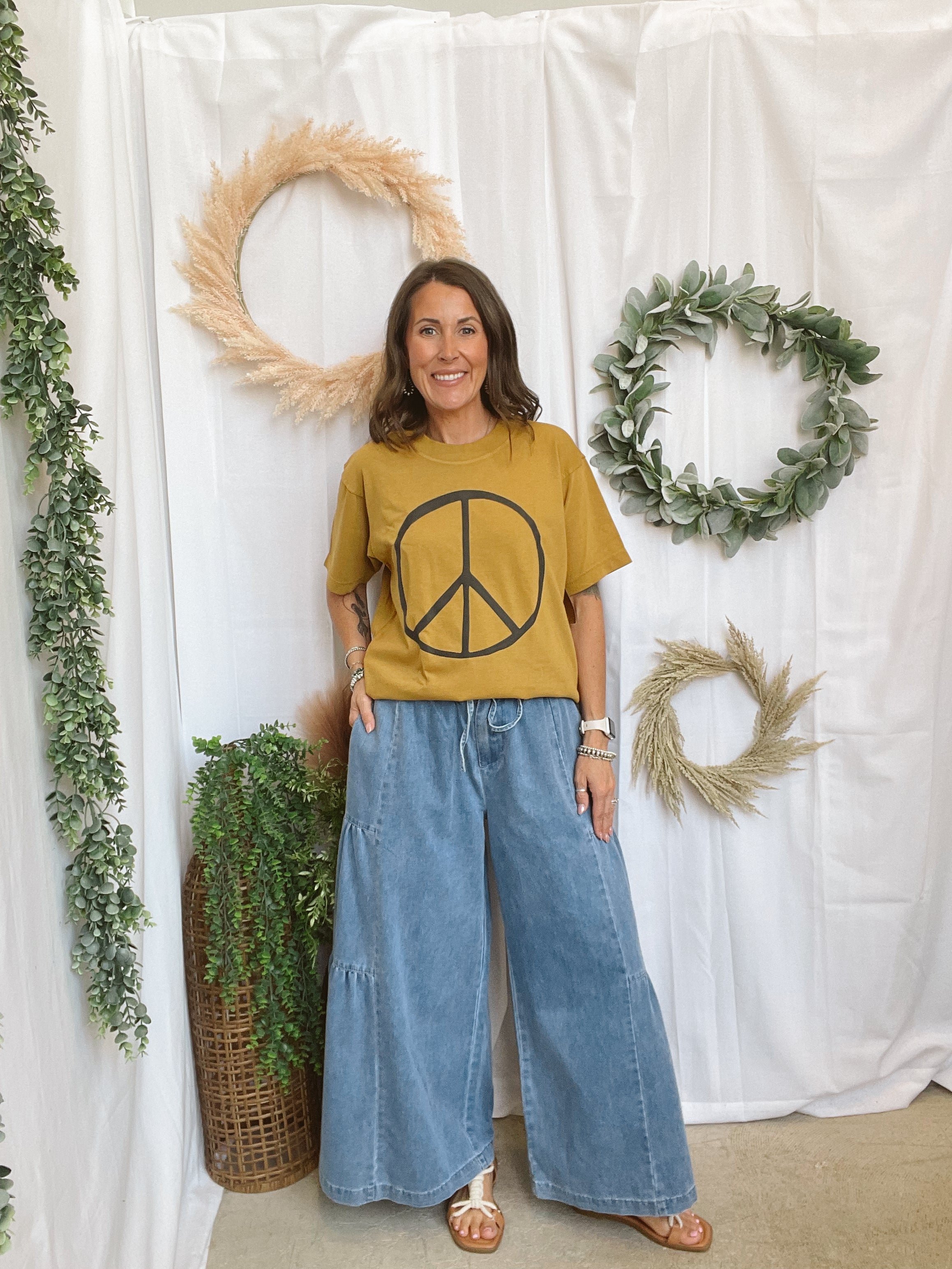 Blakeley Echo Boho Pants-Jeans-blakeley-The Silo Boutique, Women's Fashion Boutique Located in Warren and Grand Forks North Dakota