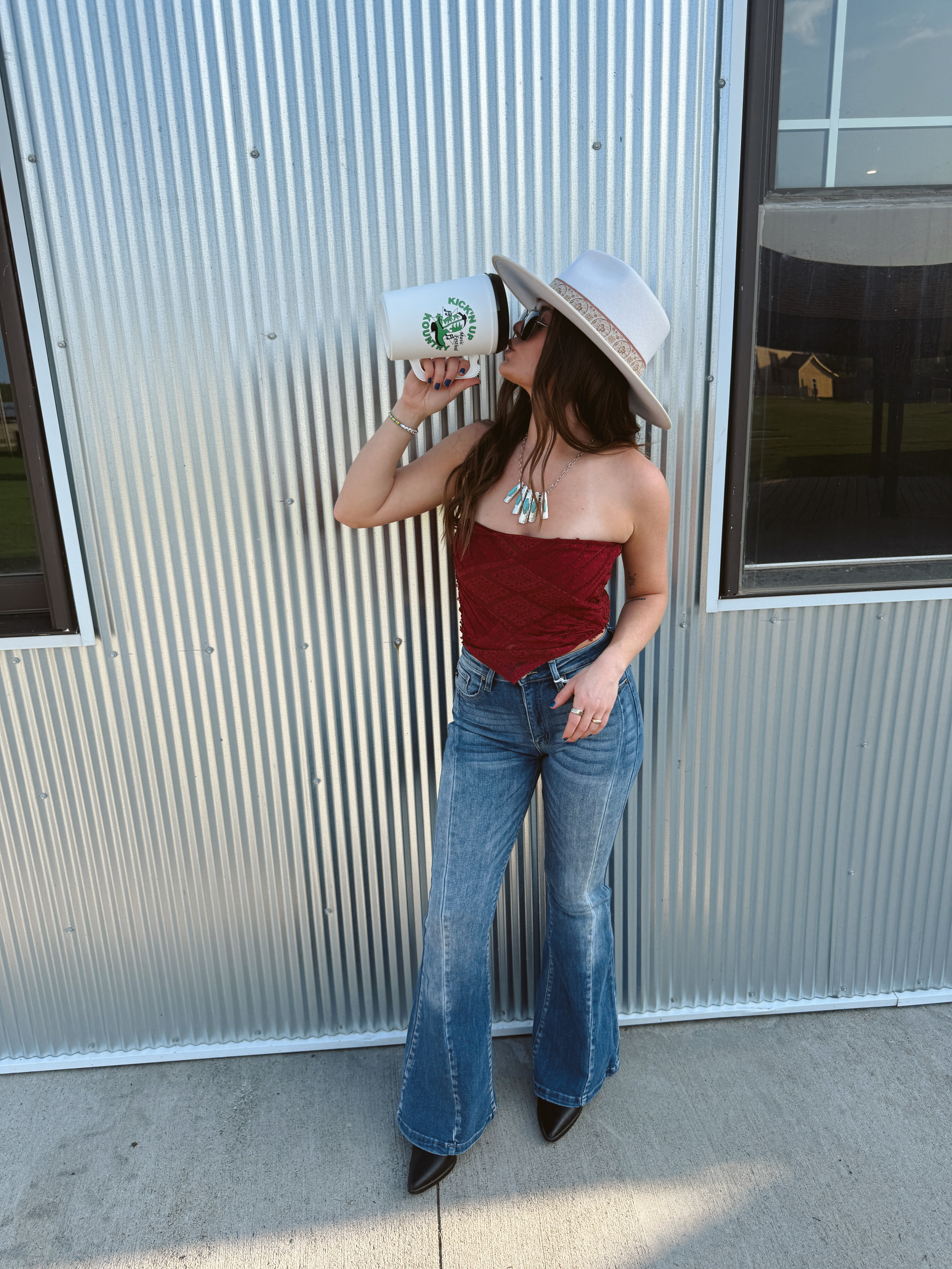 Boho Lace Strapless Top-Wine-Final Sale-Tank Tops-wisteria lane-The Silo Boutique, Women's Fashion Boutique Located in Warren and Grand Forks North Dakota