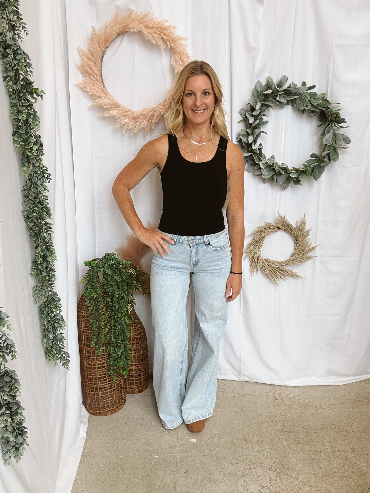 Mono B Classic Ribbed Tank Top-Black-Tank Tops-mono b-The Silo Boutique, Women's Fashion Boutique Located in Warren and Grand Forks North Dakota