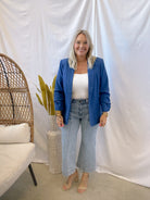 Classic Royal Blazer-Final Sale-Blazers-eesome-The Silo Boutique, Women's Fashion Boutique Located in Warren and Grand Forks North Dakota