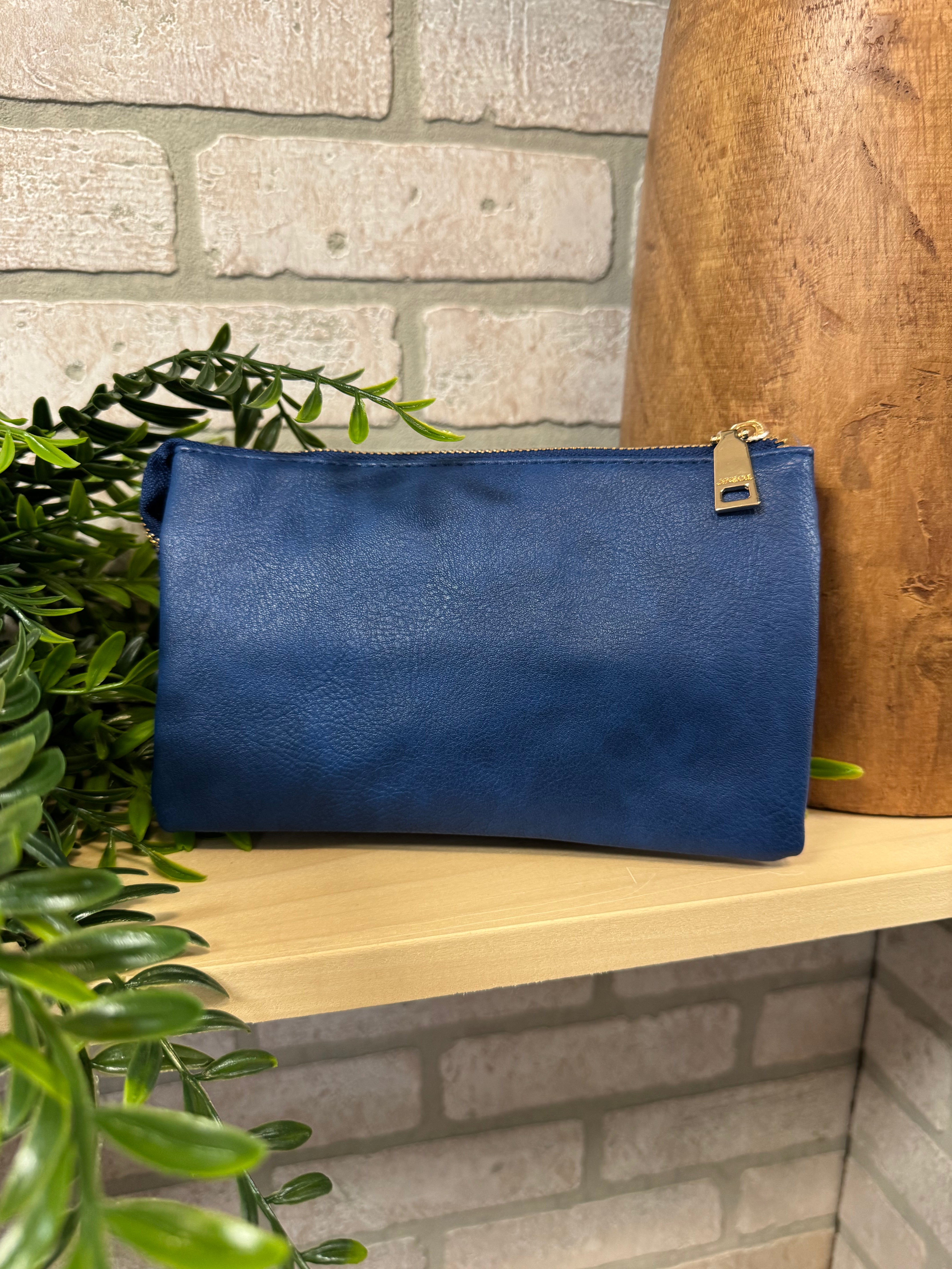 Riley 3 Compartment Crossbody/Wristlet-Crossbody Purses-Jen and Co-The Silo Boutique, Women's Fashion Boutique Located in Warren and Grand Forks North Dakota