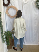 Emerson Button Down Top-Cream-Long Sleeve Tops-hyfve-The Silo Boutique, Women's Fashion Boutique Located in Warren and Grand Forks North Dakota