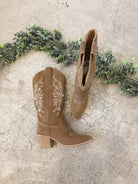 Miracle Miles Flora Boots-Taupe-Boots-miracle mile-The Silo Boutique, Women's Fashion Boutique Located in Warren and Grand Forks North Dakota