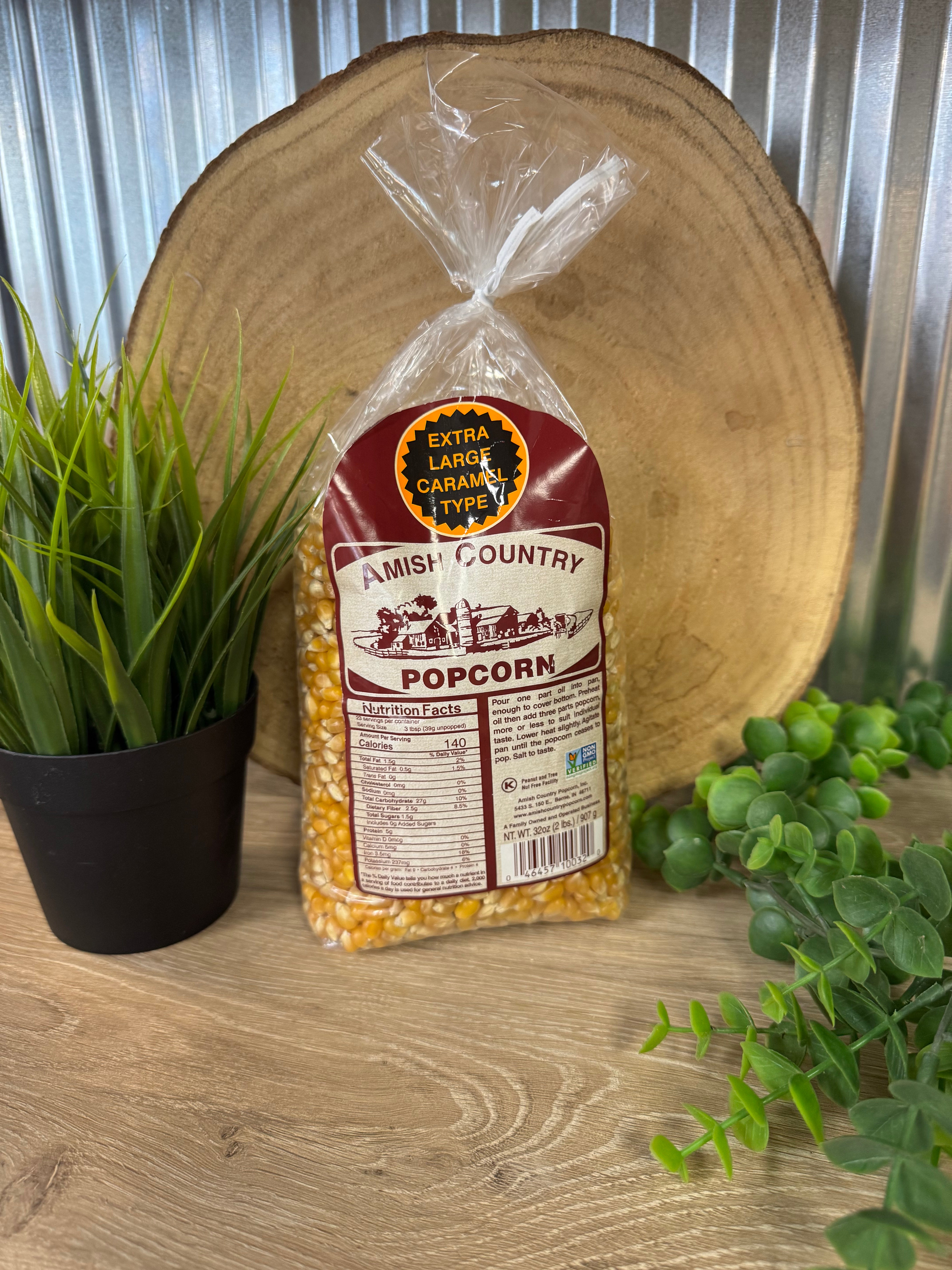 2lb Bag of Extra Large Caramel Popcorn-Food Items-amish-The Silo Boutique, Women's Fashion Boutique Located in Warren and Grand Forks North Dakota
