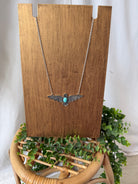 Thunderbird Turquoise Chain Necklace-Necklaces-faire-The Silo Boutique, Women's Fashion Boutique Located in Warren and Grand Forks North Dakota