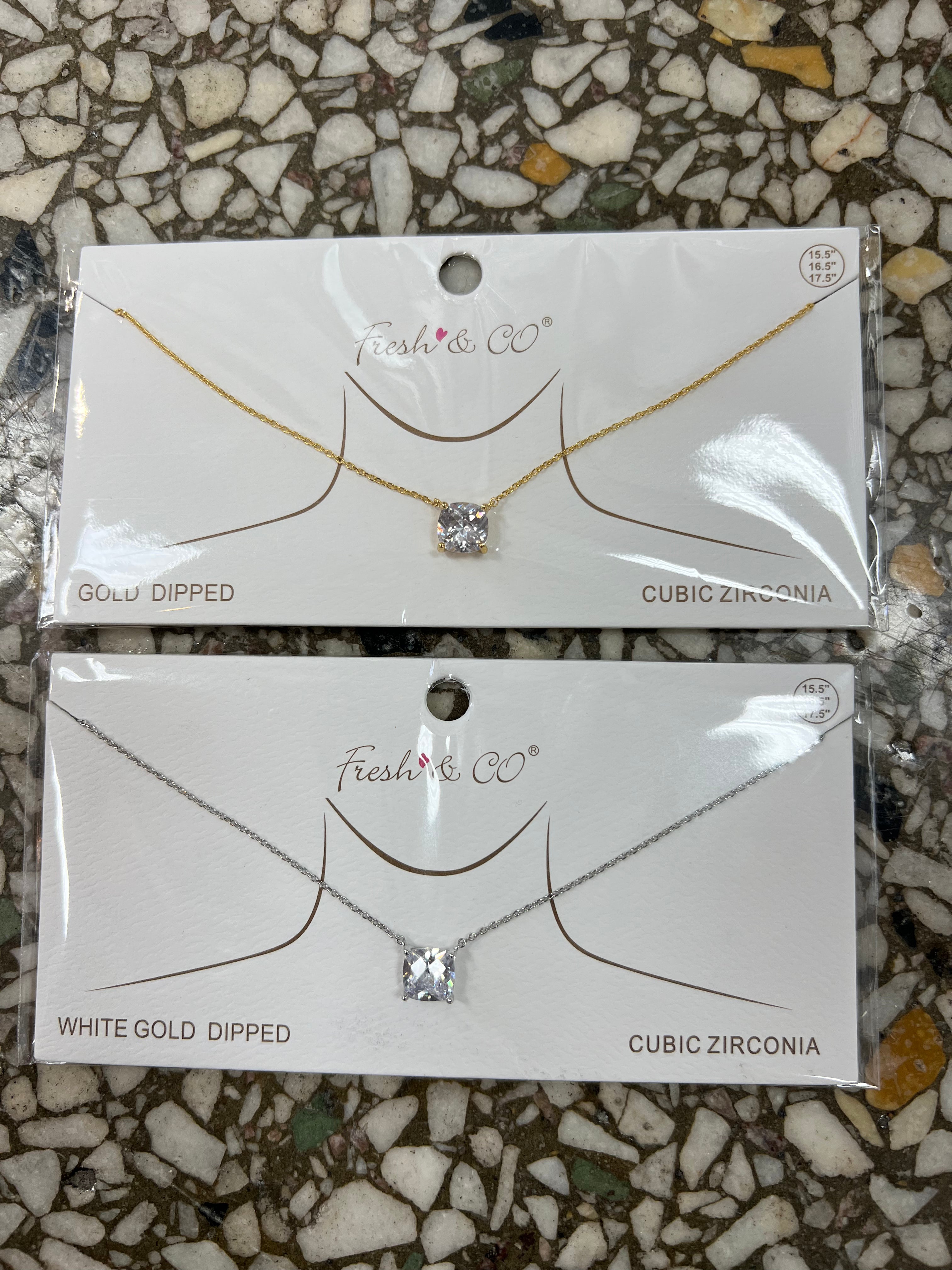 Cubic Necklace-Necklaces-Avenue Zoe-The Silo Boutique, Women's Fashion Boutique Located in Warren and Grand Forks North Dakota