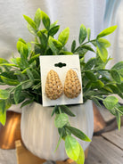 Raffia Weave Earrings-Earrings-Fame-The Silo Boutique, Women's Fashion Boutique Located in Warren and Grand Forks North Dakota