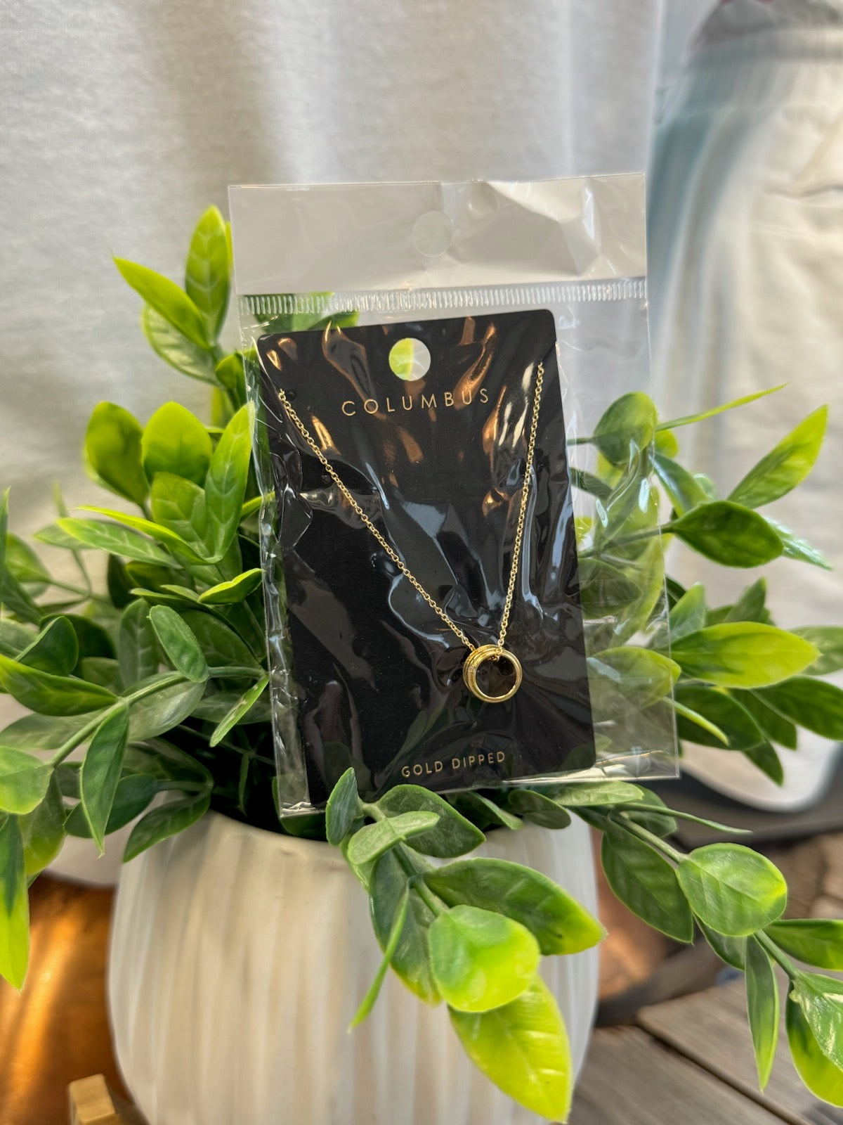 Dainty Ring Necklace-Necklaces-Fame-The Silo Boutique, Women's Fashion Boutique Located in Warren and Grand Forks North Dakota