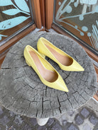 Starlike Yellow Heels-Final Sale-Heels-ccocci-The Silo Boutique, Women's Fashion Boutique Located in Warren and Grand Forks North Dakota