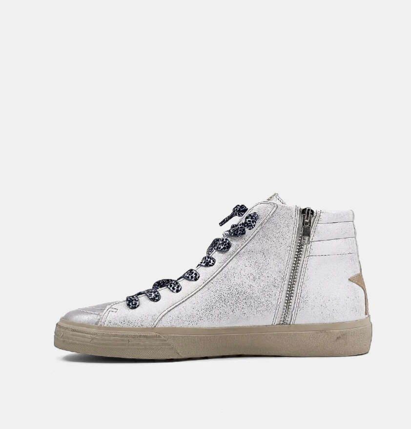 ShuShop Rio White Silver Sneaker-Final Sale-Shoes-shushop-The Silo Boutique, Women's Fashion Boutique Located in Warren and Grand Forks North Dakota