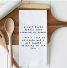 Cleaning Tea Towel-Tea Towels-Porter Lane-The Silo Boutique, Women's Fashion Boutique Located in Warren and Grand Forks North Dakota
