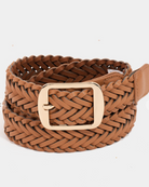 Braided Belt-Brown-Belts-Fame-The Silo Boutique, Women's Fashion Boutique Located in Warren and Grand Forks North Dakota