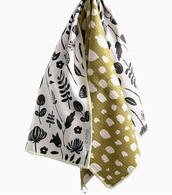 Crae Vintage Highway Hand Towel-Tea Towels-crae-The Silo Boutique, Women's Fashion Boutique Located in Warren and Grand Forks North Dakota