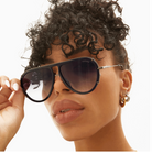 TopFoxx Ivy Black Sunglasses-Sunglasses-topfoxx-The Silo Boutique, Women's Fashion Boutique Located in Warren and Grand Forks North Dakota