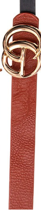 Skinny Scale CC Rust Belt-Final Sale-Belts-bag boutique-The Silo Boutique, Women's Fashion Boutique Located in Warren and Grand Forks North Dakota