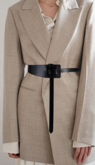 Ave Black Leather Tie Belt-Final Sale-Belts-Avenue Zoe-The Silo Boutique, Women's Fashion Boutique Located in Warren and Grand Forks North Dakota