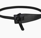 Ave Black Leather Tie Belt-Final Sale-Belts-Avenue Zoe-The Silo Boutique, Women's Fashion Boutique Located in Warren and Grand Forks North Dakota