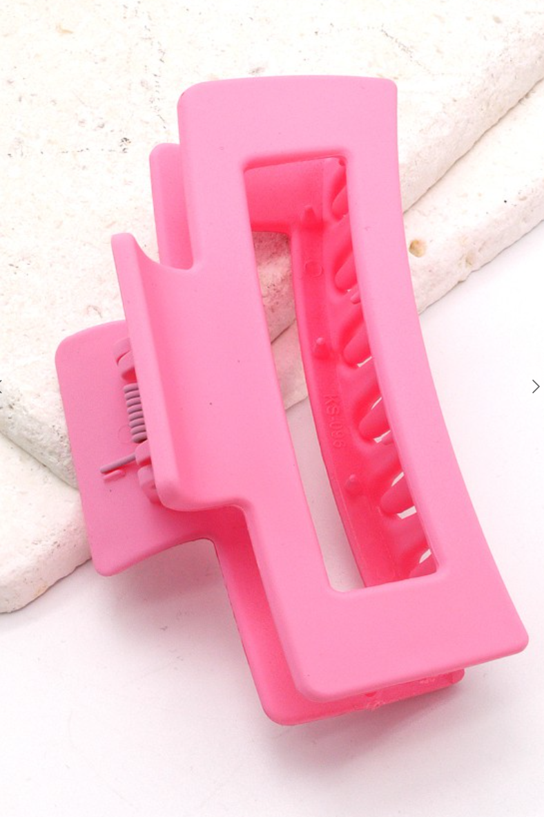 Matte Claw Hair Clip-Hair Accessories-wall to wall-The Silo Boutique, Women's Fashion Boutique Located in Warren and Grand Forks North Dakota